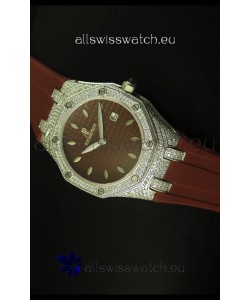 Audemars Piguet Royal Oak Ladies Watch in Brown 