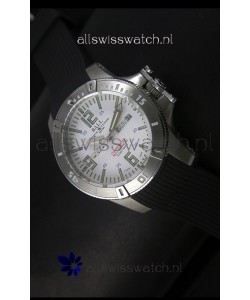 Ball Hydrocarbon Spacemaster Automatic Day Date Rubber Strap in White Dial - Original Citizen Movement 