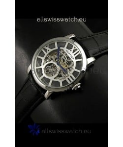 Cartier Ronde de Japanese Replica Watch in Skelton White Dial