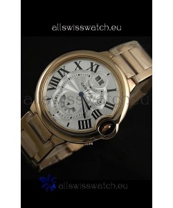 Cartier Ballon Blue de Japanese Replica Watch in Pink Gold Strap