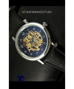 Breguet Classique Japanese Automatic Watch in Gold Skeleton Dial - Arabic Hour Numerals