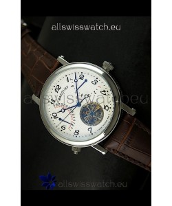 Breguet Retrograde Day/Date Japanese Automatic Watch with Tourbillon