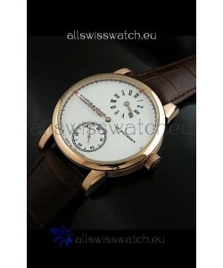 A. Lange & Sohne Glashutte In Sachskn Classic Replica Rose Gold Watch