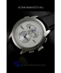Glashuette ST. Steel Japanese Replica Watch in White Dial