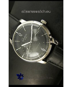 Glashuette Senator Japanese Replica Watch in Black Dial