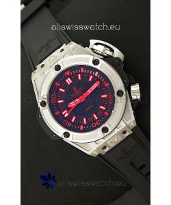Hublot King Power Diver 4000m Swiss Replica Watch in Red Markers