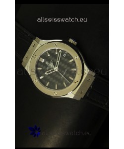 Hublot Classic Fusion 39MM Steel Case Watch Carbon Dial