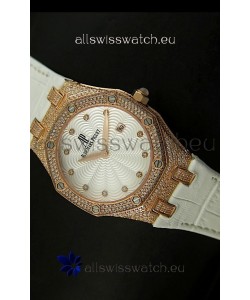 Audemars Piguet Royal Oak LADY Replica Watch in Pink Gold Casing