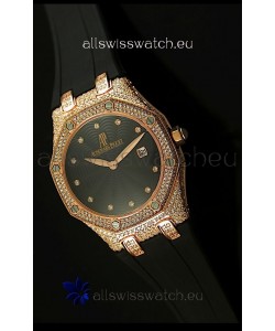 Audemars Piguet Royal Oak LADY Replica Watch in Pink Gold Casing