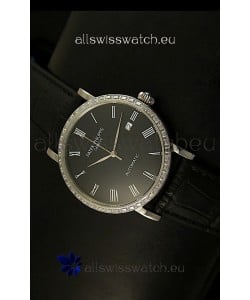 Patek Philippe Calatrava 5120 Swiss Replica Watch in Steel Casing - Roman Hours