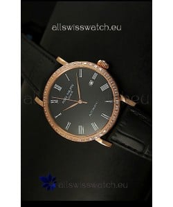Patek Philippe Calatrava 5298 Swiss Replica Watch in Pink Gold Casing - Roman Hours