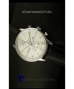 IWC Portuguese Chronograph Swiss Replica Watch in Steel Case - 1:1 Mirror Replica Edition