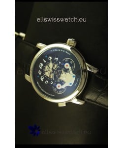 Mont Blanc Nicolas Riessec Stainless Steel Case in Black Dial