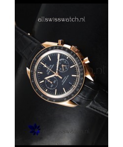 Omega Speedmaster Moon Watch Co-Axial Japanese Replica Watch Rose Gold Case