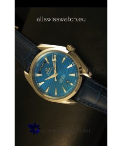 Omega Seamaster Aqua Terra Co-Axial Day Date Leather Swiss Watch