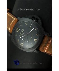 Panerai Luminor PAM441 GMT 1950 3 Days Power Reserve Swiss Watch in Ceramic Case