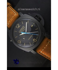 Panerai Luminor PAM00580 1950 3 Days Chrono Flyback Ceramica Watch P.9100 Movement