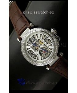 Cartier Ronde De Ladies Replica Watch in Decorated Skeleton Dial