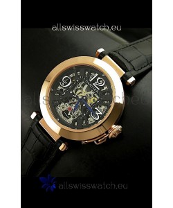 Cartier Ronde De Ladies Replica Watch in Decorated Skeleton Dial