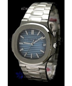 Patek Philippe Nautilus Jumbo Swiss Replica Watch in Blue Dial