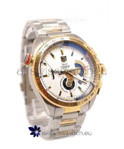 Tag Heuer Grand Carrera Calibre 36 Japanese Replica Two Tone Gold Watch