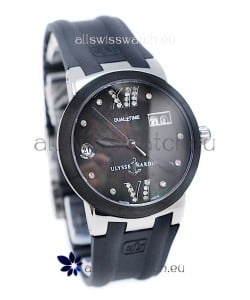 Ulysse Nardin Executive Dual Time Diamond Black Watch
