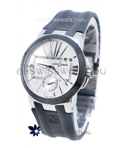 Ulysse Nardin Executive Dual Time Steel Black Watch