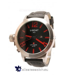 U-Boat Classico Japanese Replica Watch in Red Markers
