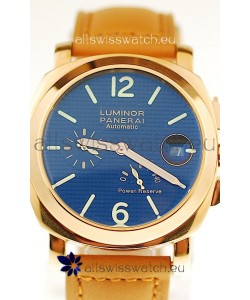Panerai Luminor Marina Power Reserve Japanese Replica Gold Watch