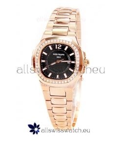 Patek Philippe Nautilus Ladies Replica Pink Gold Watch