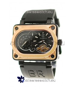Bell and Ross BR Minuteur Tourbillon Japanese Replica Gold Watch