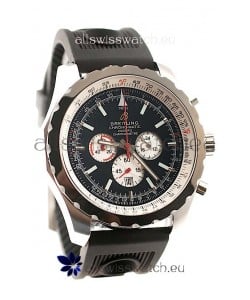 Breitling Chrono-Matic Chronometre Japanese Replica Watch in Black Dial