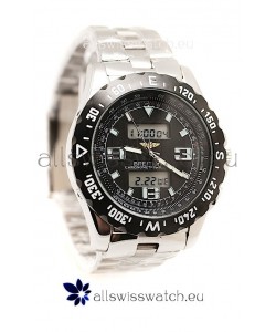 Breitling Chronograph Chronometre Replica Steel Watch in Ceramic Bezel