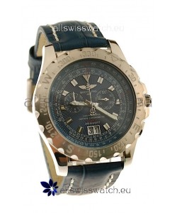 Breitling Chronograph Chronometre Japanese Replica Watch in Blue