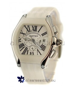 Cartier Roadster Japanese Replica Watch in White