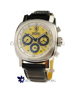 Ferrari by Panerai Scuderia Chronograph Swiss Replica Watch in Yellow Dial