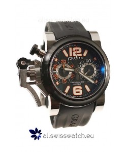 Graham Chronofighter Oversize Diver Swiss Watch in Orange Markers 