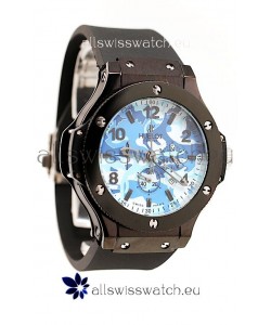 Hublot Big Bang Commando Blue Camouflage Japanese Watch