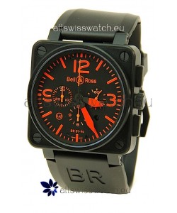 Bell and Ross BR01-94 Edition Swiss Replica Automatic Watch in Orange Markers