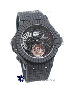 Hublot Black Caviar Tourbillon Power Reserve Japanese Replica Watch