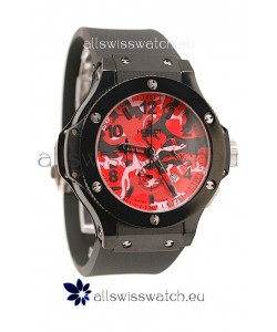 Hublot Big Bang Commando Red Camouflage Japanese Watch