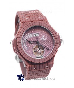 Hublot Red Caviar Tourbilllon Japanese Replica Watch