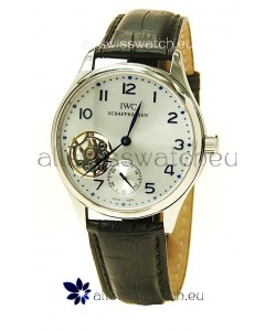 IWC Portuguese Tourbillon Swiss Replica Watch in Silver Dial