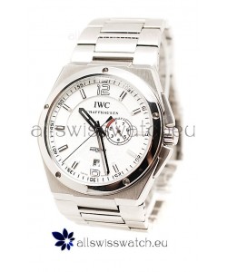IWC Big Ingenieur Japanese Replica Steel Watch in White Dial