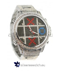 Jacob & Co Diamond Japanese Replica Watch in Black Dial