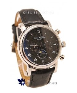 Patek Philippe Grand Complications Replica Watch in Black Dial