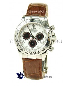 Rolex Daytona Cosmograph Swiss Replica Watch in White Dial
