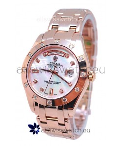 Rolex Day Date White Mother of Pearl Swiss Replica Watch