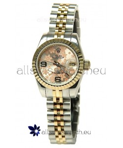 Rolex Floral Motif Datejust Ladies Replica Watch