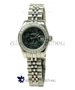 Rolex Floral Motif Datejust Ladies Replica Watch
